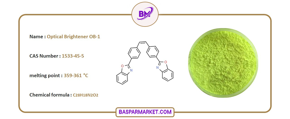 پودر اپتیکال برایتنر OB1 زردمایلبهسبز (Optical Brightener OB-1)