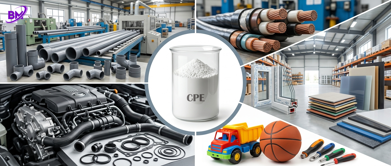 کاربرد CPE | الاستومر های کلرو پلی اتیلن در صنایع مختلف